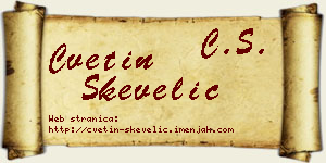 Cvetin Skevelić vizit kartica